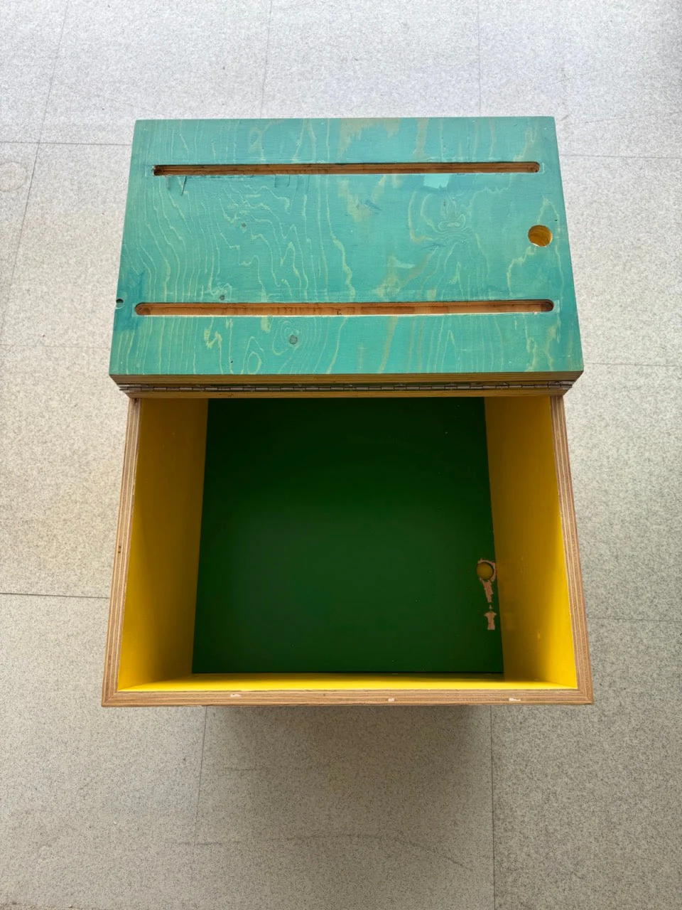 Bespoke Cube Colour Blocked Ply Wood Storage Units - set of 6 - Image 2
