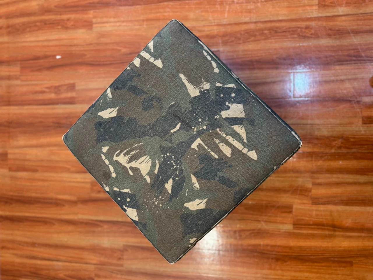 Camouflage Fabric Pouffe (2) - Image 2