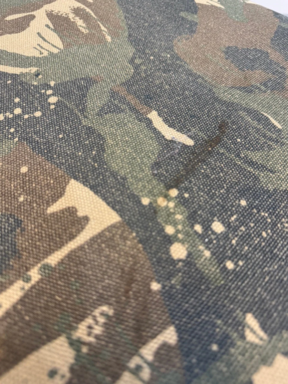 Camouflage Fabric Pouffe (2) - Image 3