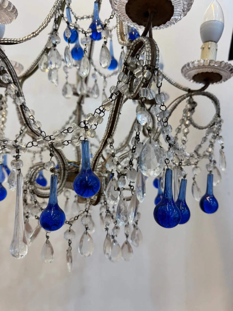 Crystal Chandelier - Blue - Image 3