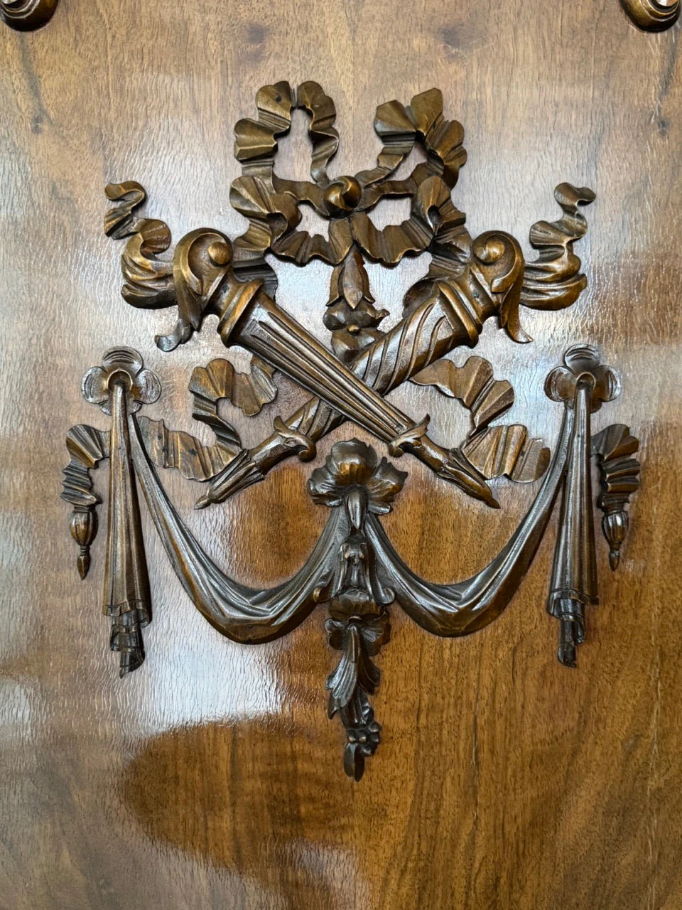 French Louis XV Style Carved Walnut 4-Door Enfilade - Image 5