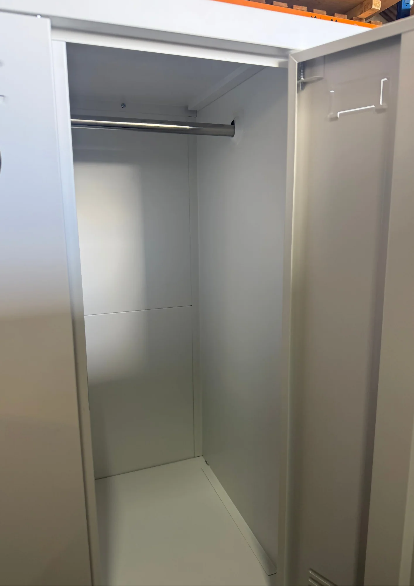 Locker Cabinet White 90x45x180 cm Steel - Image 3