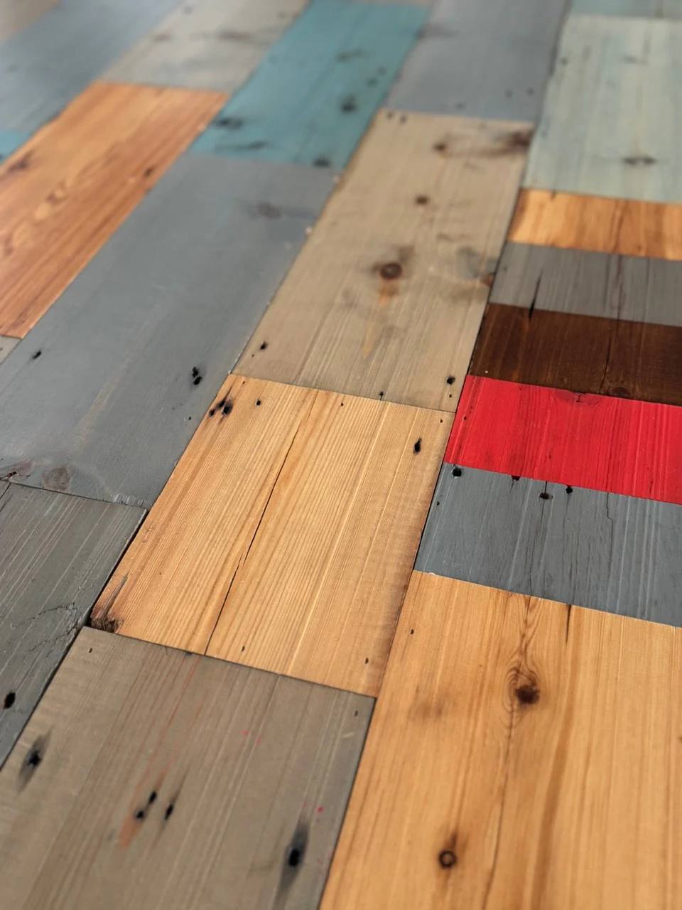 Reclaimed wood meeting table - Image 3