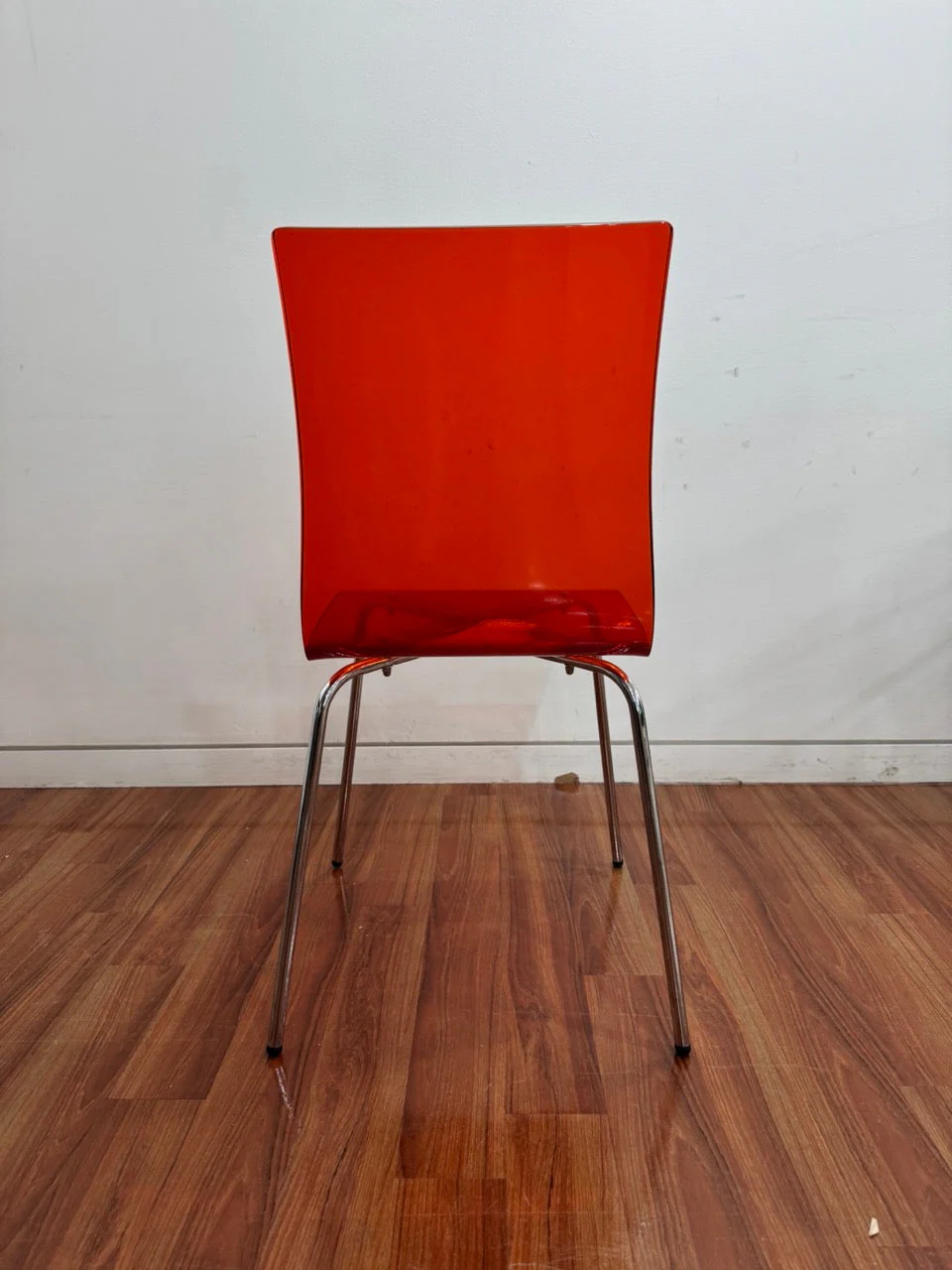 Red Transparent Connubia L’Eau Stacking Chair - Image 3