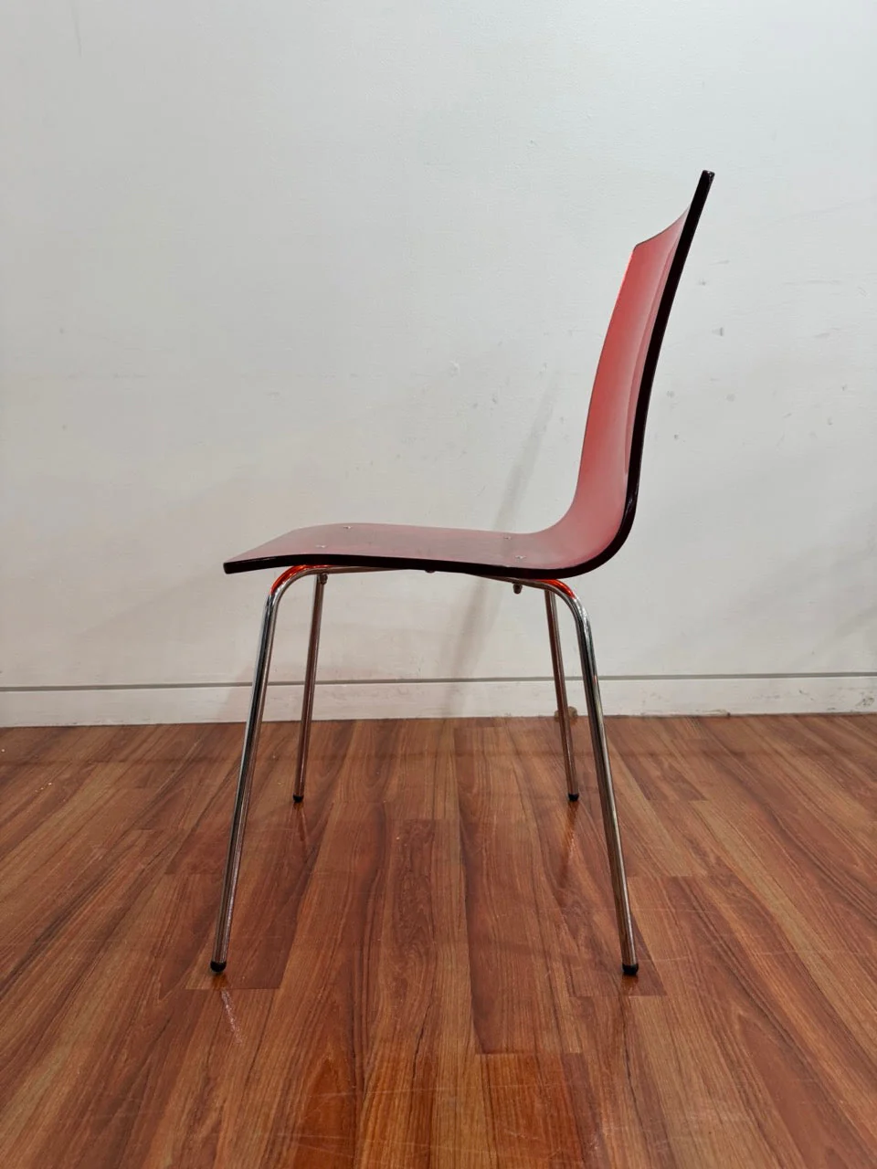 Red Transparent Connubia L’Eau Stacking Chair - Image 4