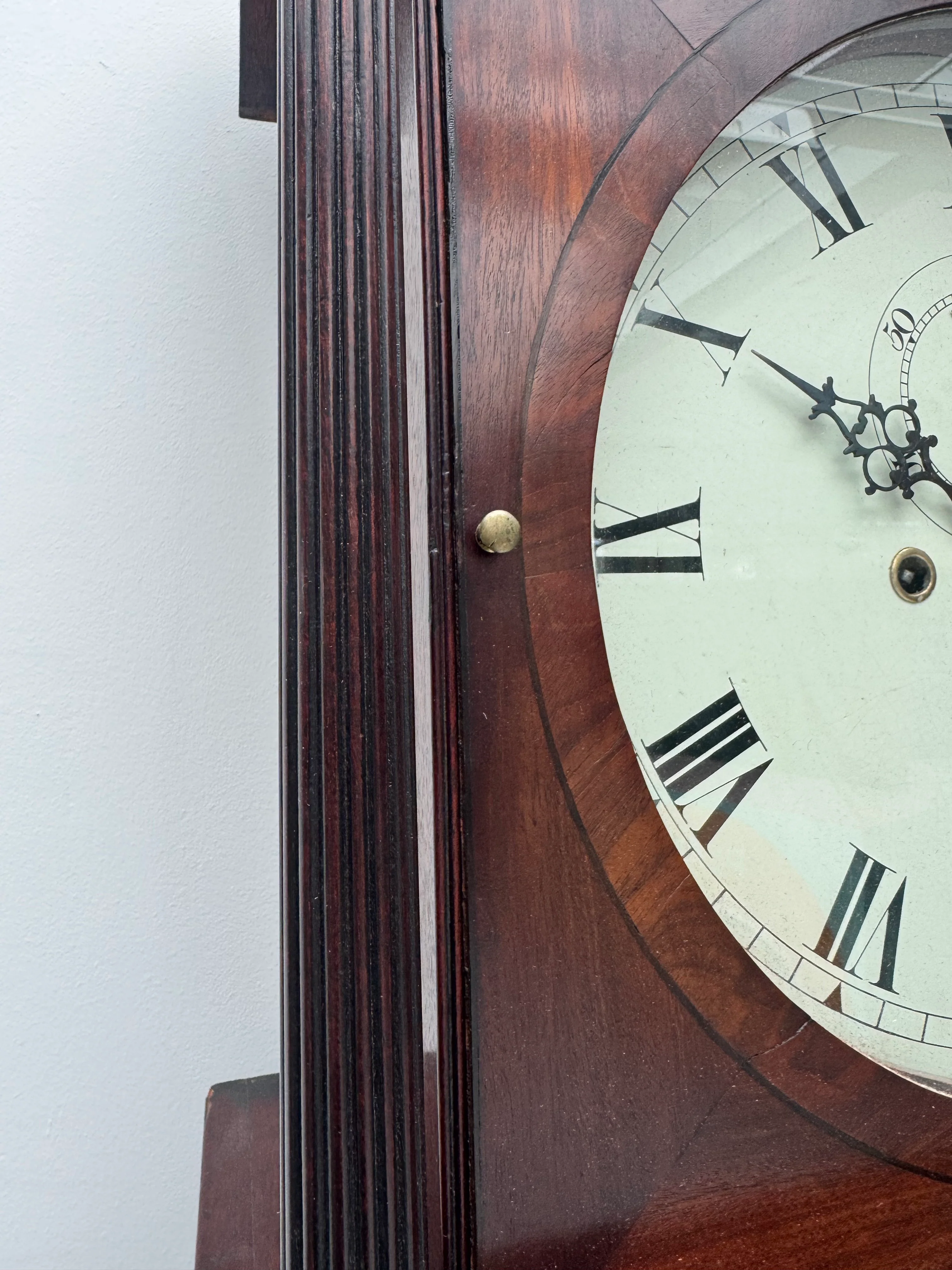Smith, Walton Mahogany Wall Clock Antique - Image 3