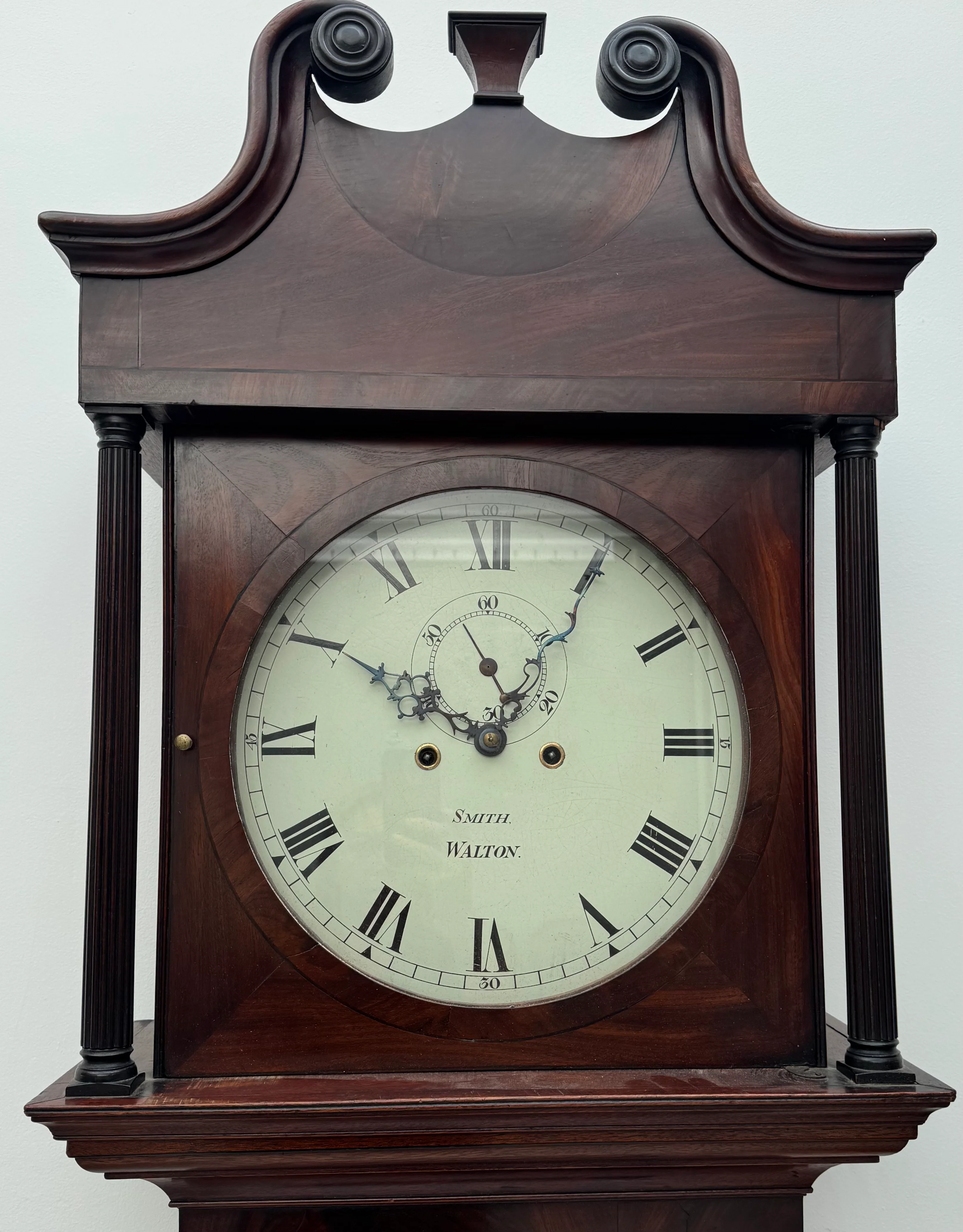 Smith, Walton Mahogany Wall Clock Antique - Image 7