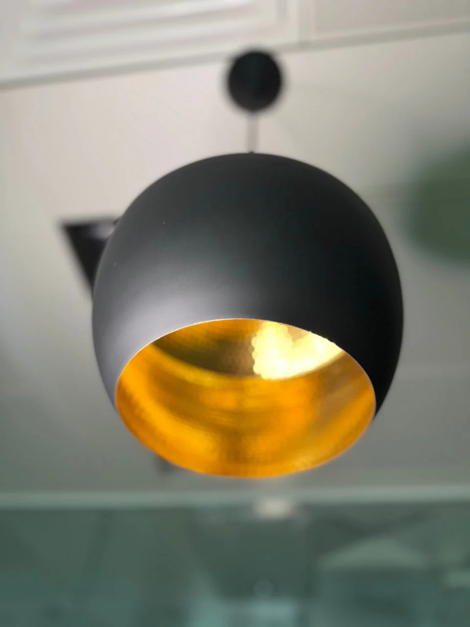 Tom Dixon Beat Fat Pendant Matt Black Brass - Image 3