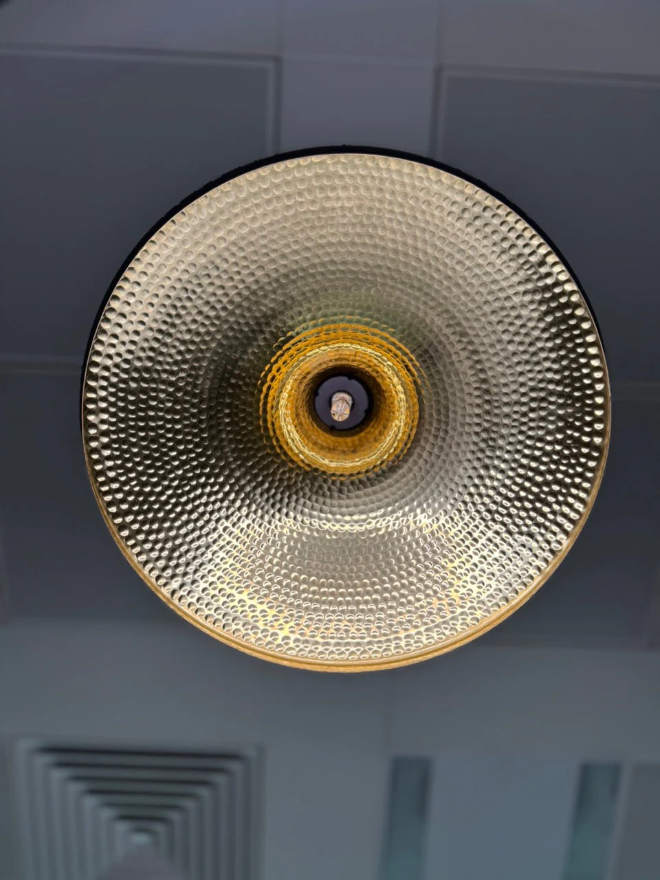 Tom Dixon Beat Wide Pendant Matt Black Brass - Image 3