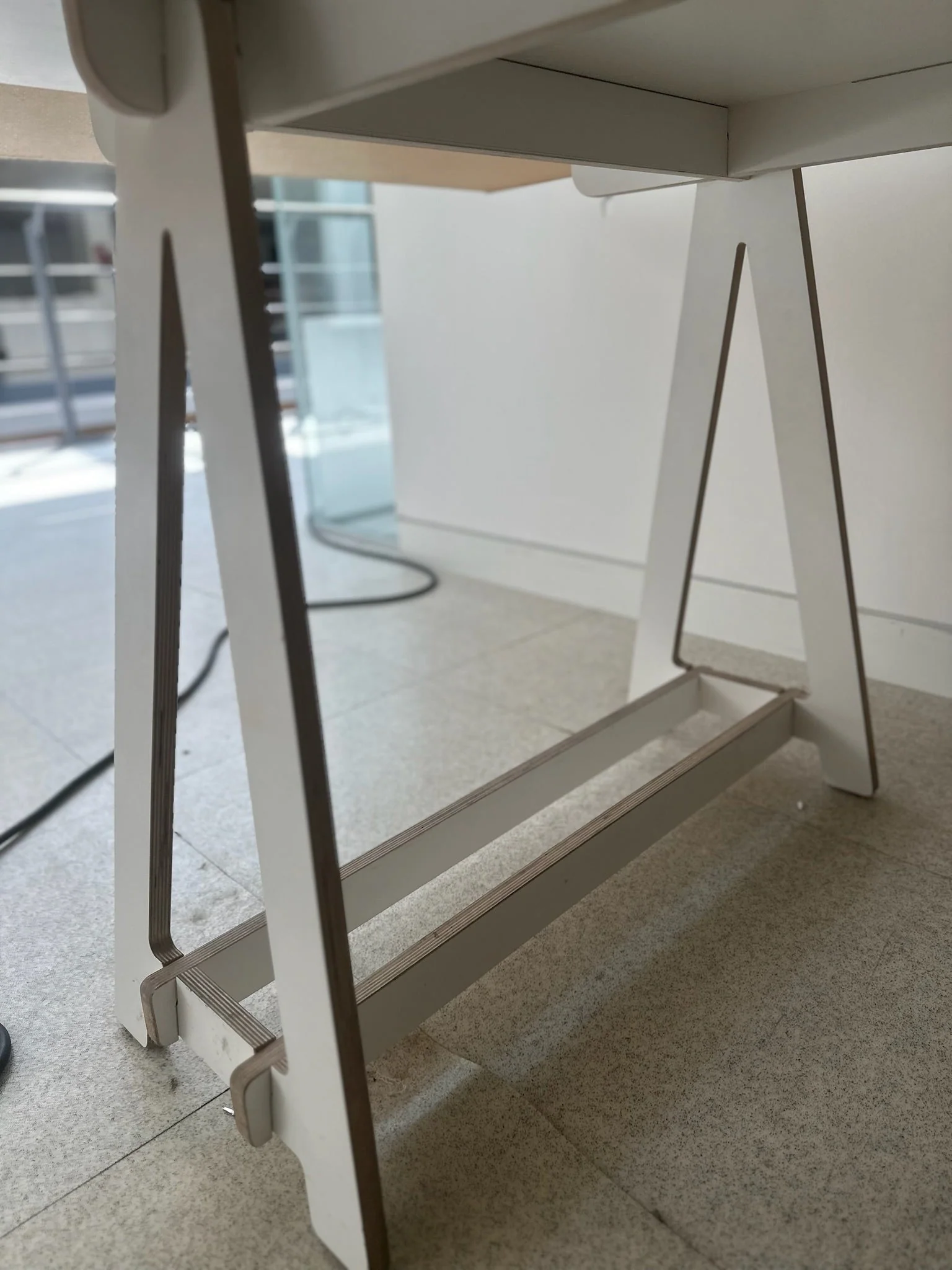 Unto This Last trestle table - Image 3