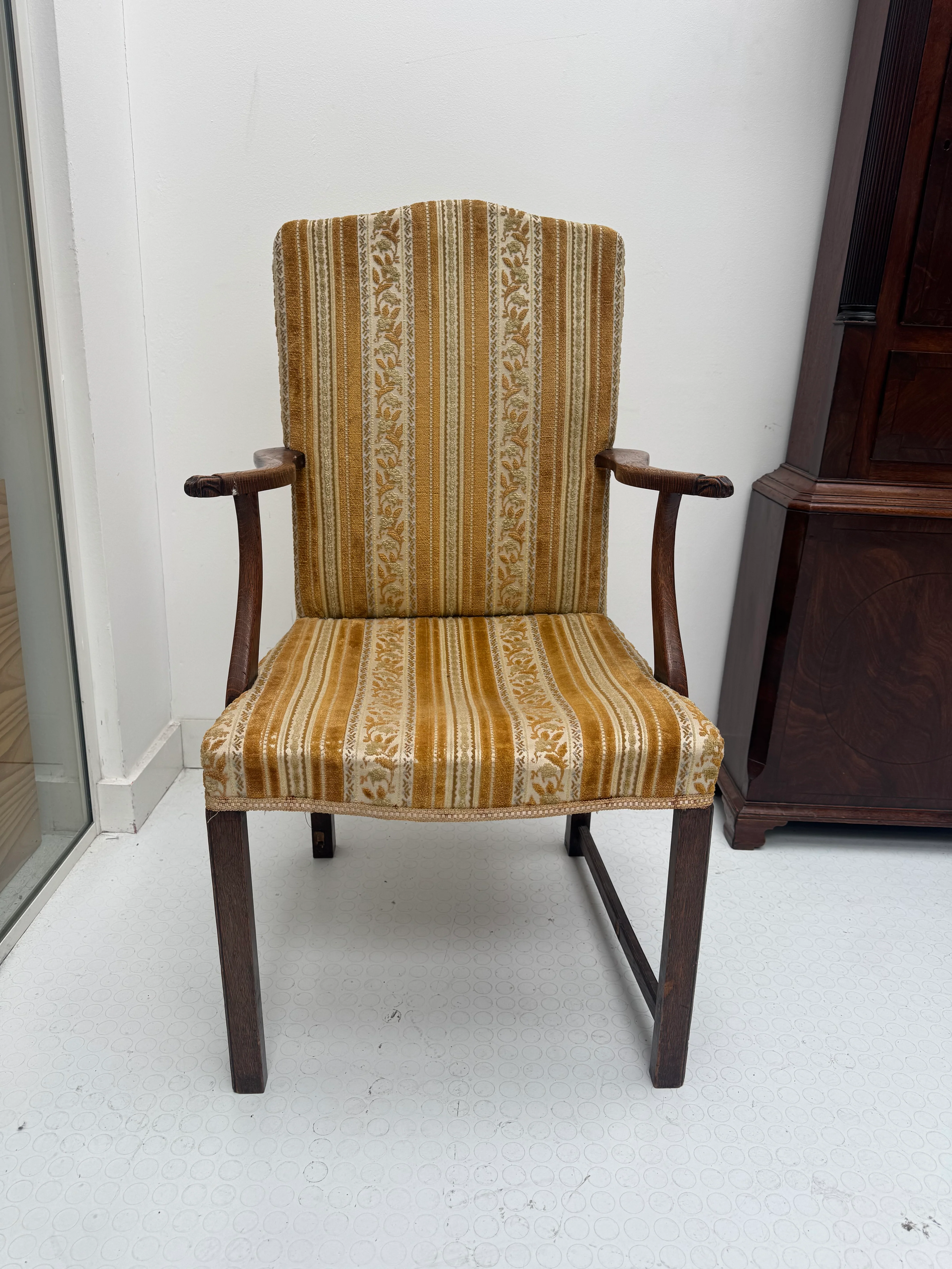 Victorian Armchair with Lion Paw Armrests - Image 8